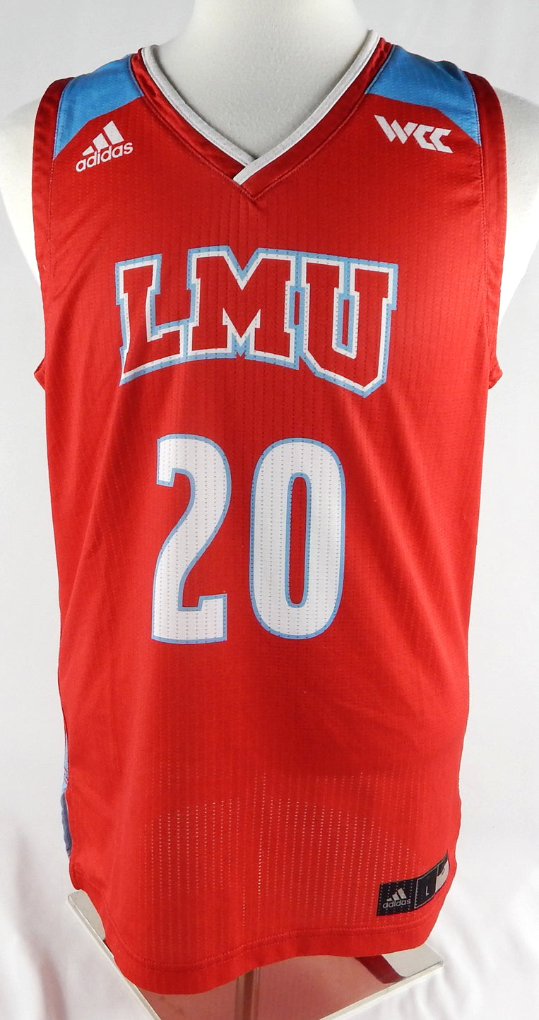 Loyola Marymount Lions Anthony Yu #20 Game Used Red Jersey Basketball L 410