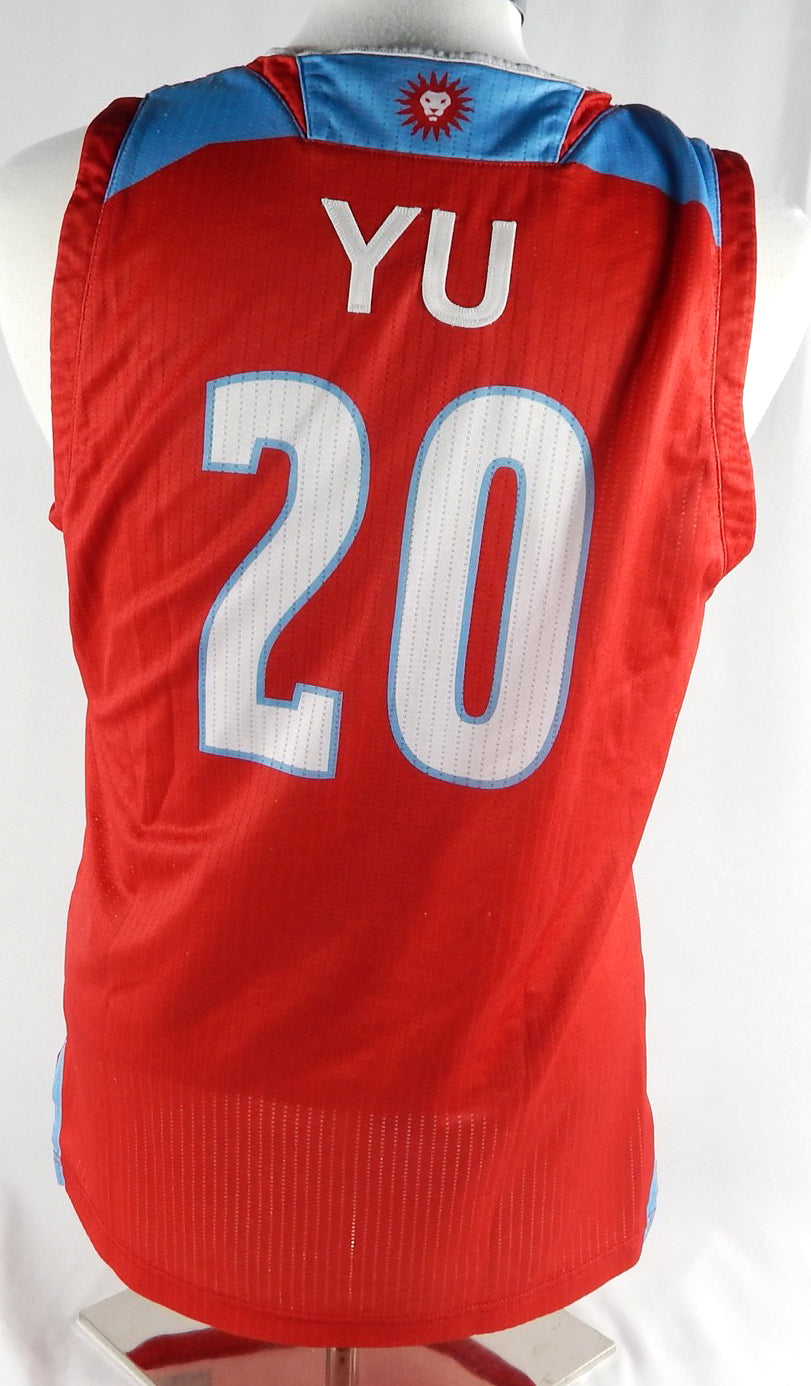 Loyola Marymount Lions Anthony Yu #20 Game Used Red Jersey Basketball L 410 Pic2