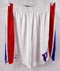 2011-12 Detroit Pistons Game Issued White Shorts 2XL 045
