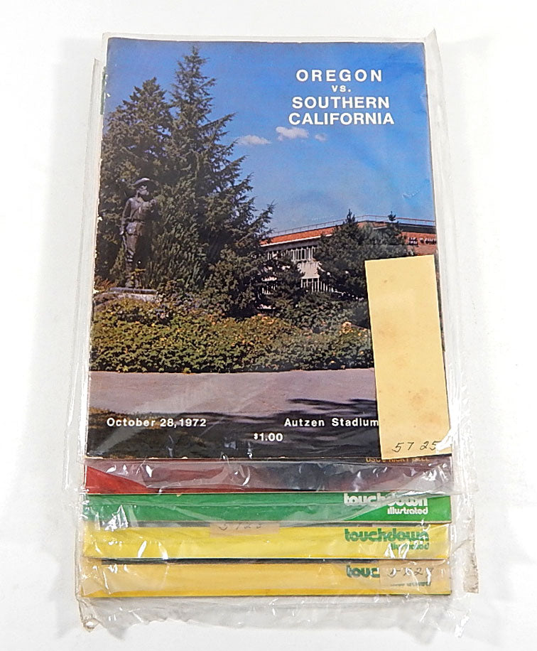 Lot of (5) Different 1972 to 1984 Oregon College Football Programs
