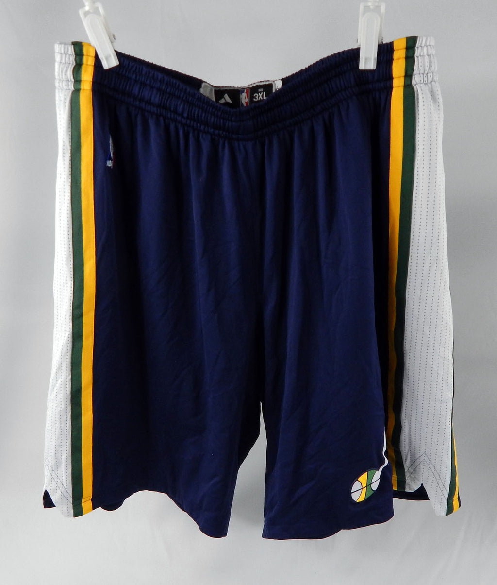 Utah Jazz #8 Game Used Navy Basketball Shorts Size 3XL 94