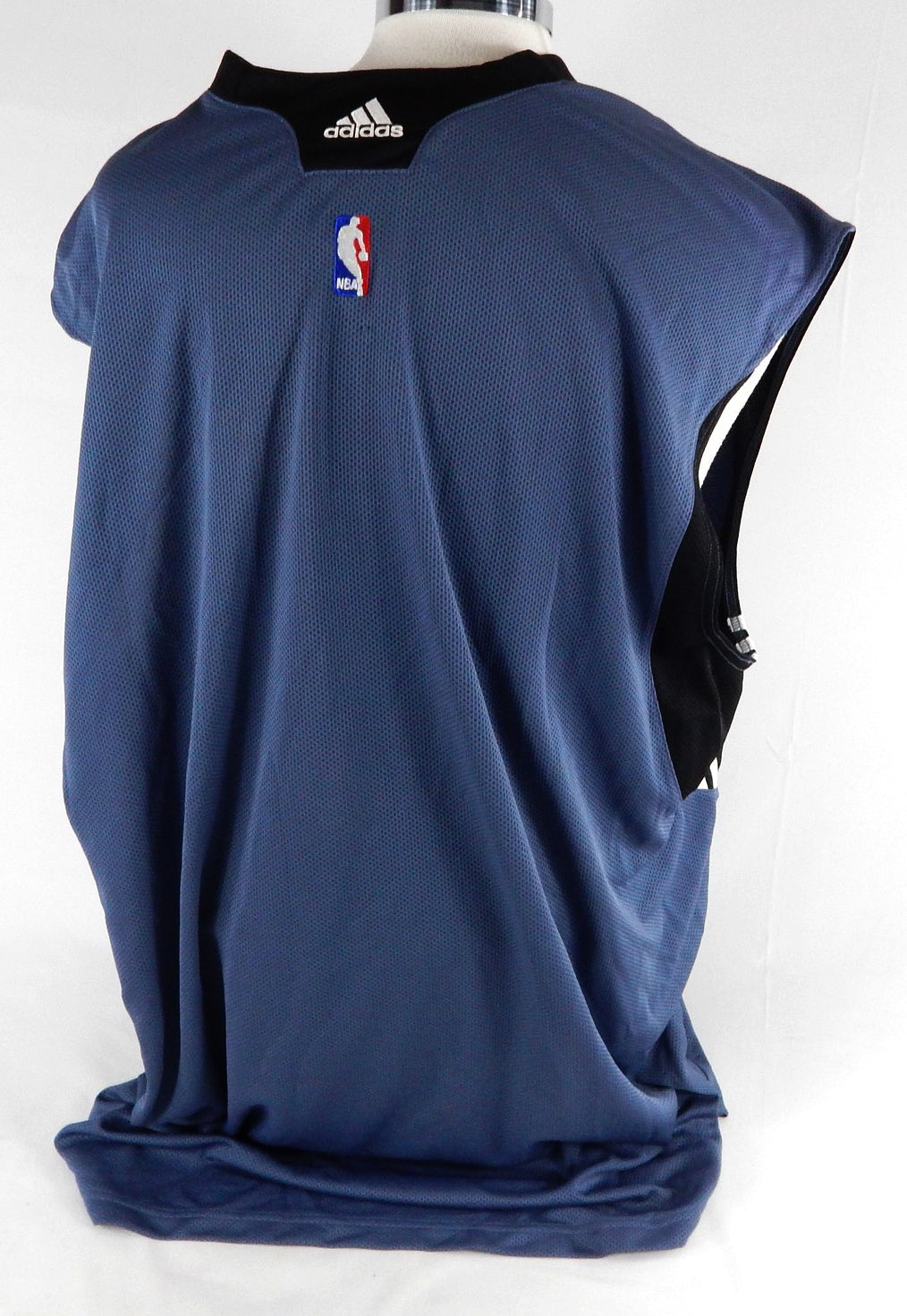 2008-09 Charlotte Bobcats Linton Johnson #43 Game Used Navy Tank Shirt 3XL 788 Pic2