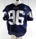 2024 Dallas Cowboys Justin Rogers #96 Game Used Navy Practice Jersey 56 736