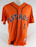 2013-17 Houston Astros #1 Game Used Orange Jersey NP Rem 46 037