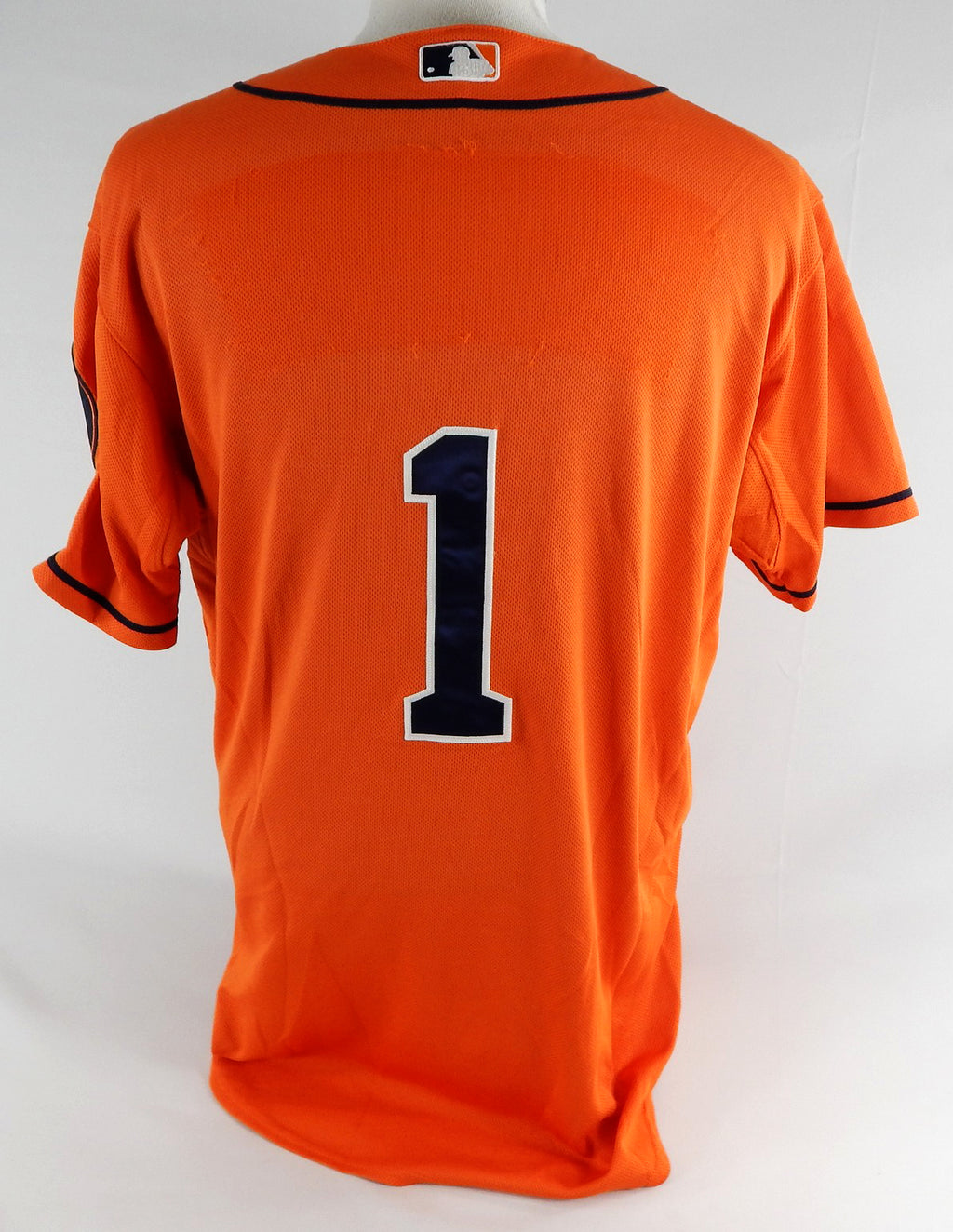 2013-17 Houston Astros #1 Game Used Orange Jersey NP Rem 46 037 Pic2