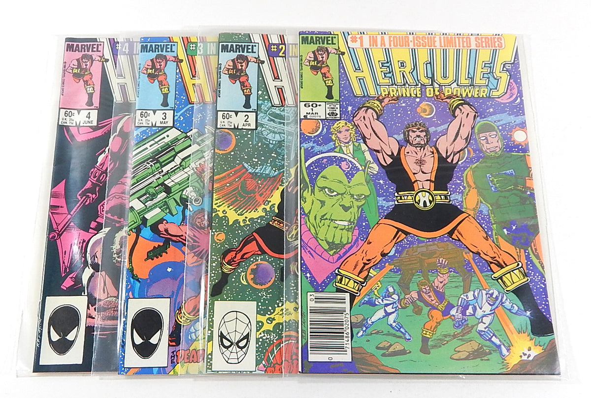 Hercules Prince of Power #1-4 Limited Series Complete Set Marvel 1984 VF/NM