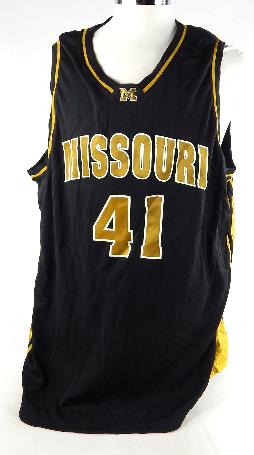 2000s Missouri Tigers #41 Game Issued Black Jersey Basketball 56 237