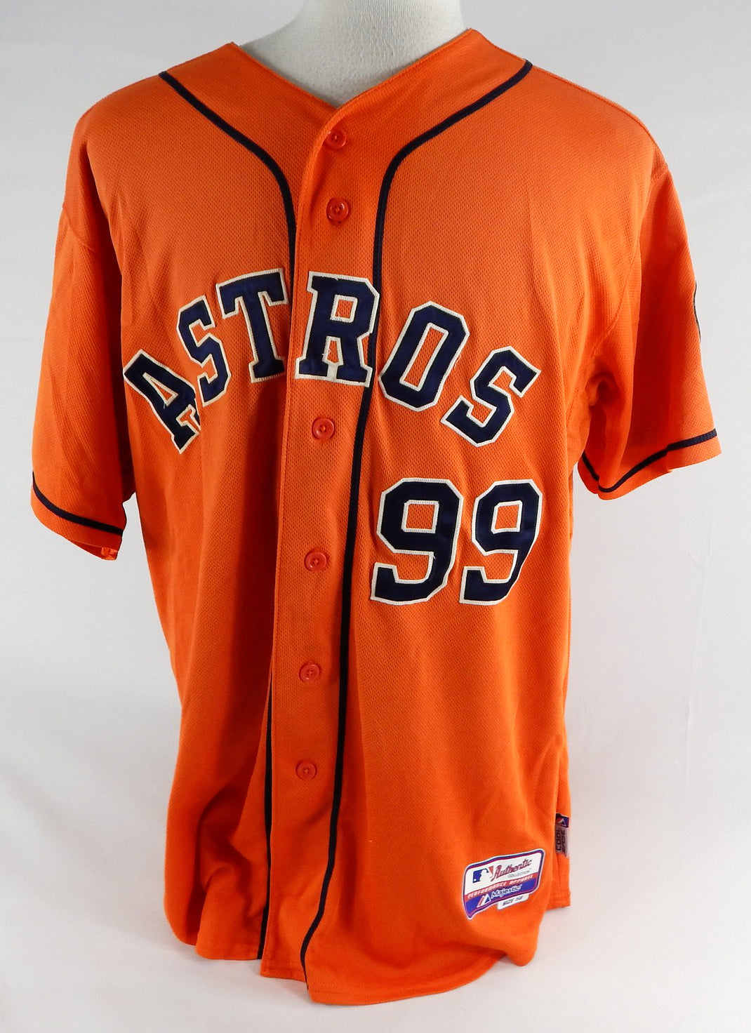2013-17 Houston Astros #99 Game Used Orange Jersey NP Rem 50 038