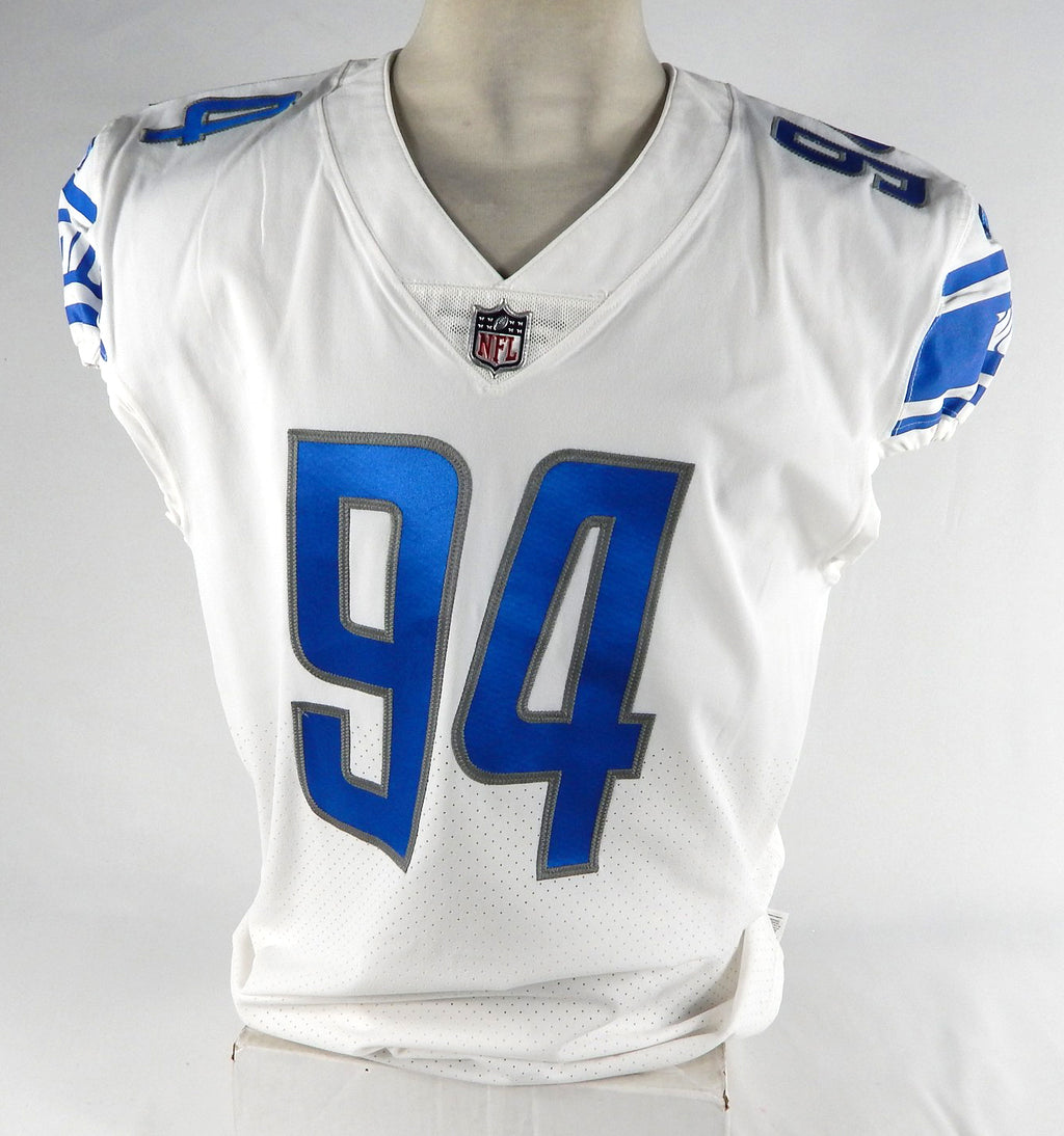 2017 Detroit Lions Benito Jones #94 Game Issued White Jersey 46 DP68634