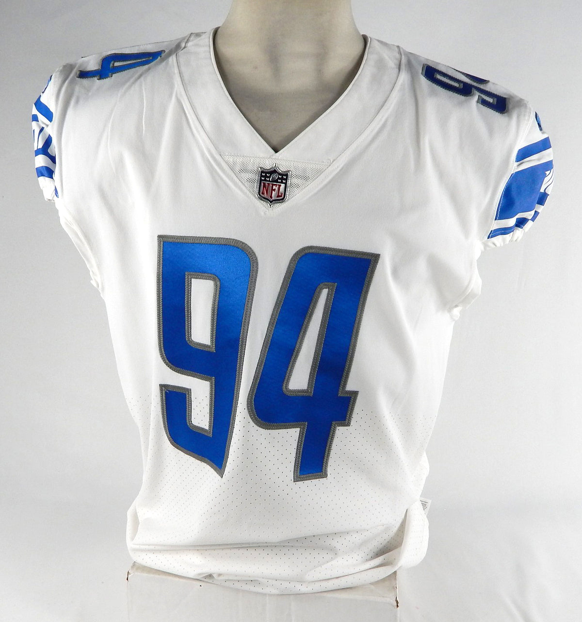 2017 Detroit Lions Benito Jones #94 Game Issued White Jersey 46 DP68634