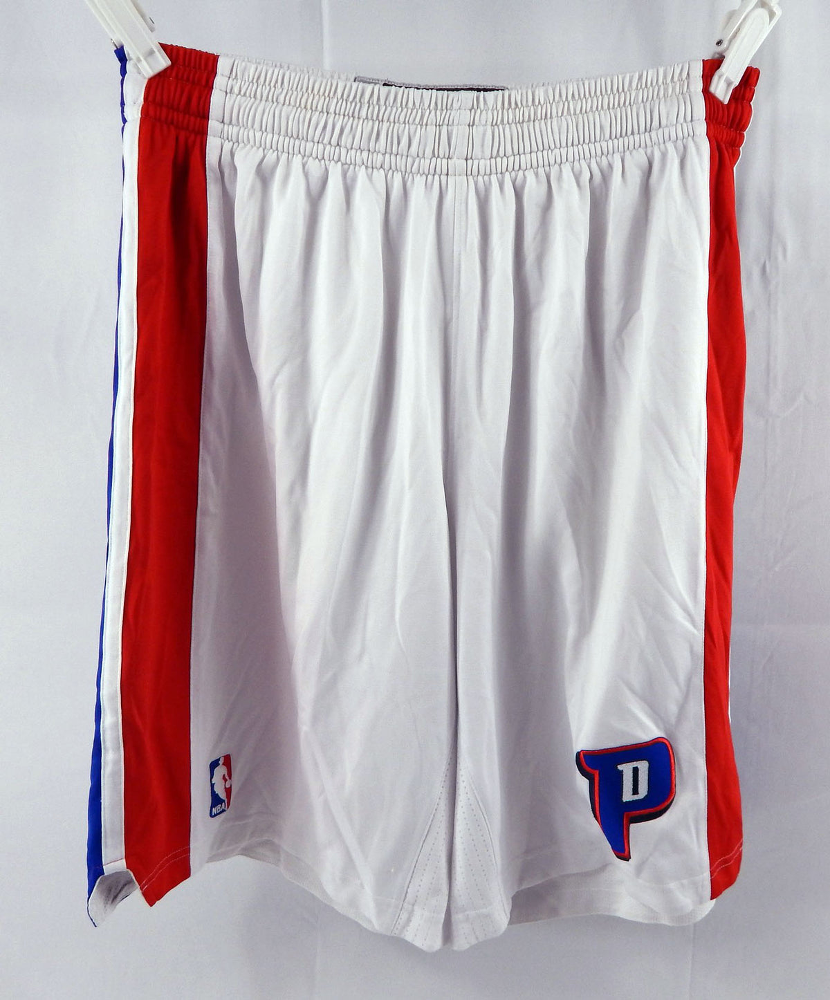 2011-12 Detroit Pistons Rodney Stuckey #3 Game Used White Shorts XL 050