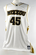 2000s Missouri Tigers #55 Game Issued White Jersey Basketball 56 238