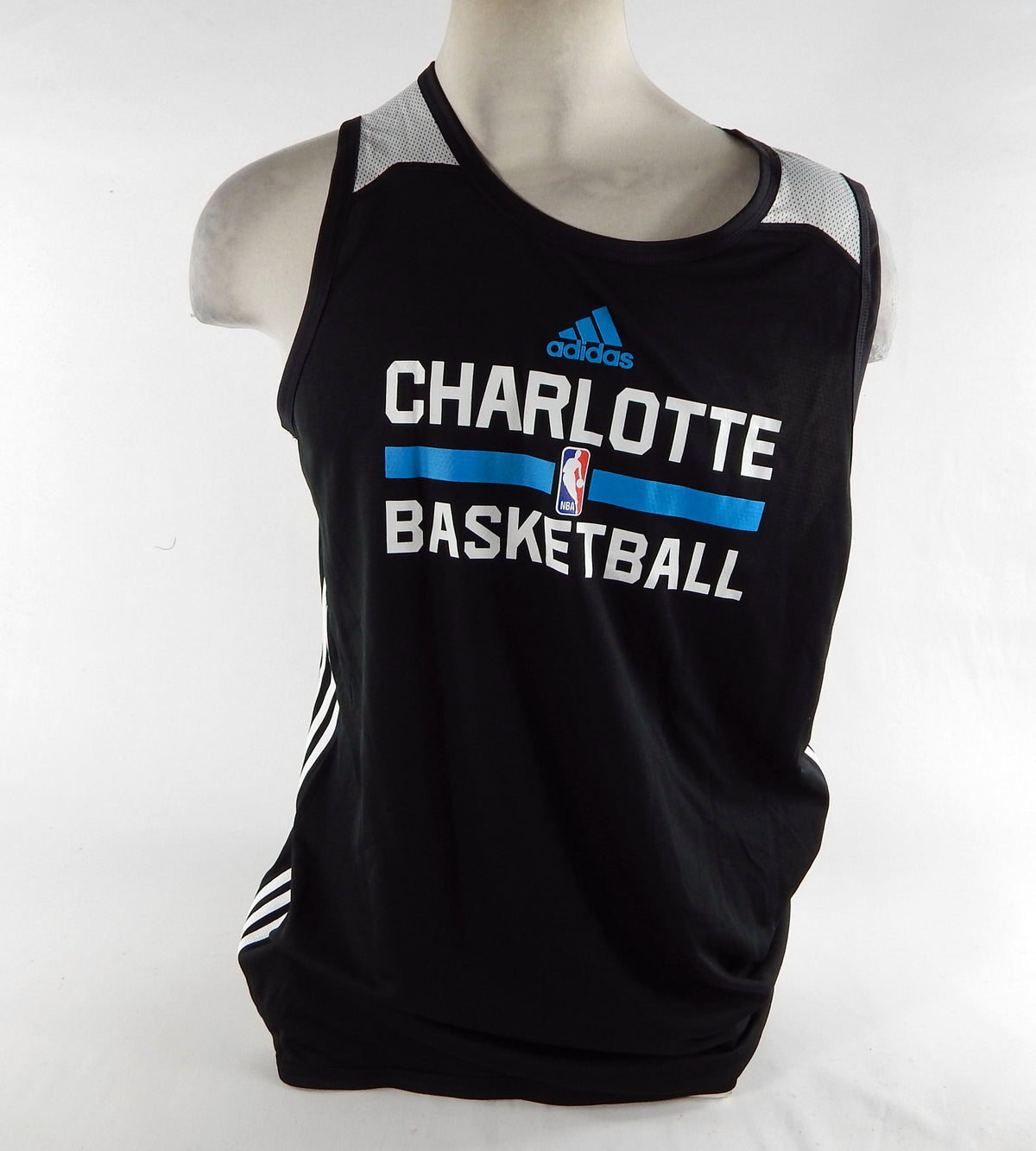 2015-16 Charlotte Hornets Game Issued Black Practice Jersey XL+2 DP70304
