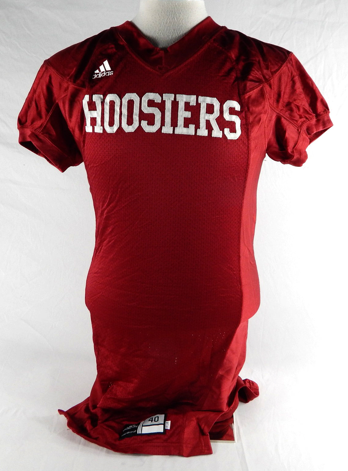 2008 Indiana Hoosiers Blank Game Issued Red Jersey Football 40 204