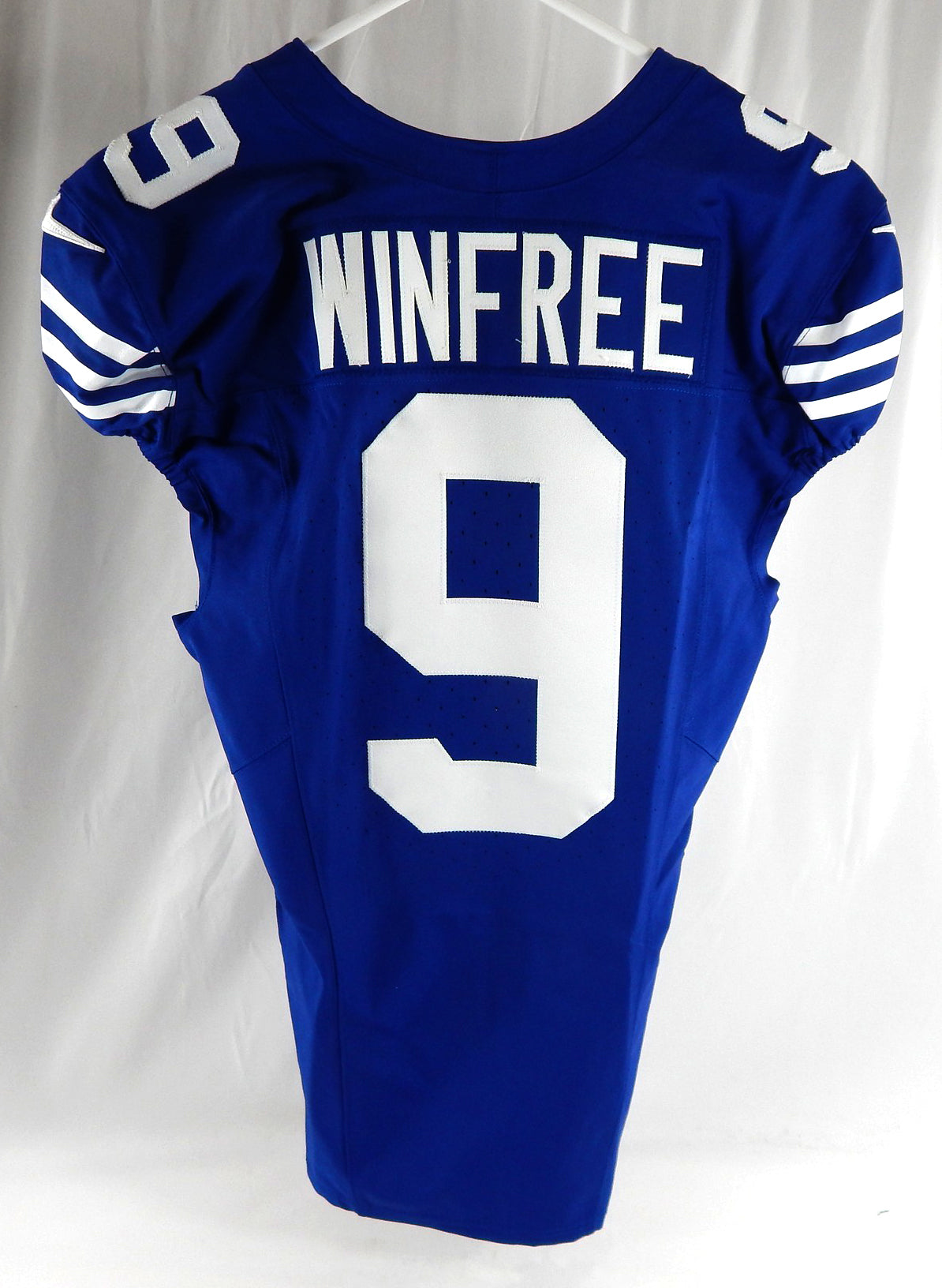2023 Indianapolis Colts Juwann Winfree #9 Game Issued Blue Jersey 40 153 Pic2