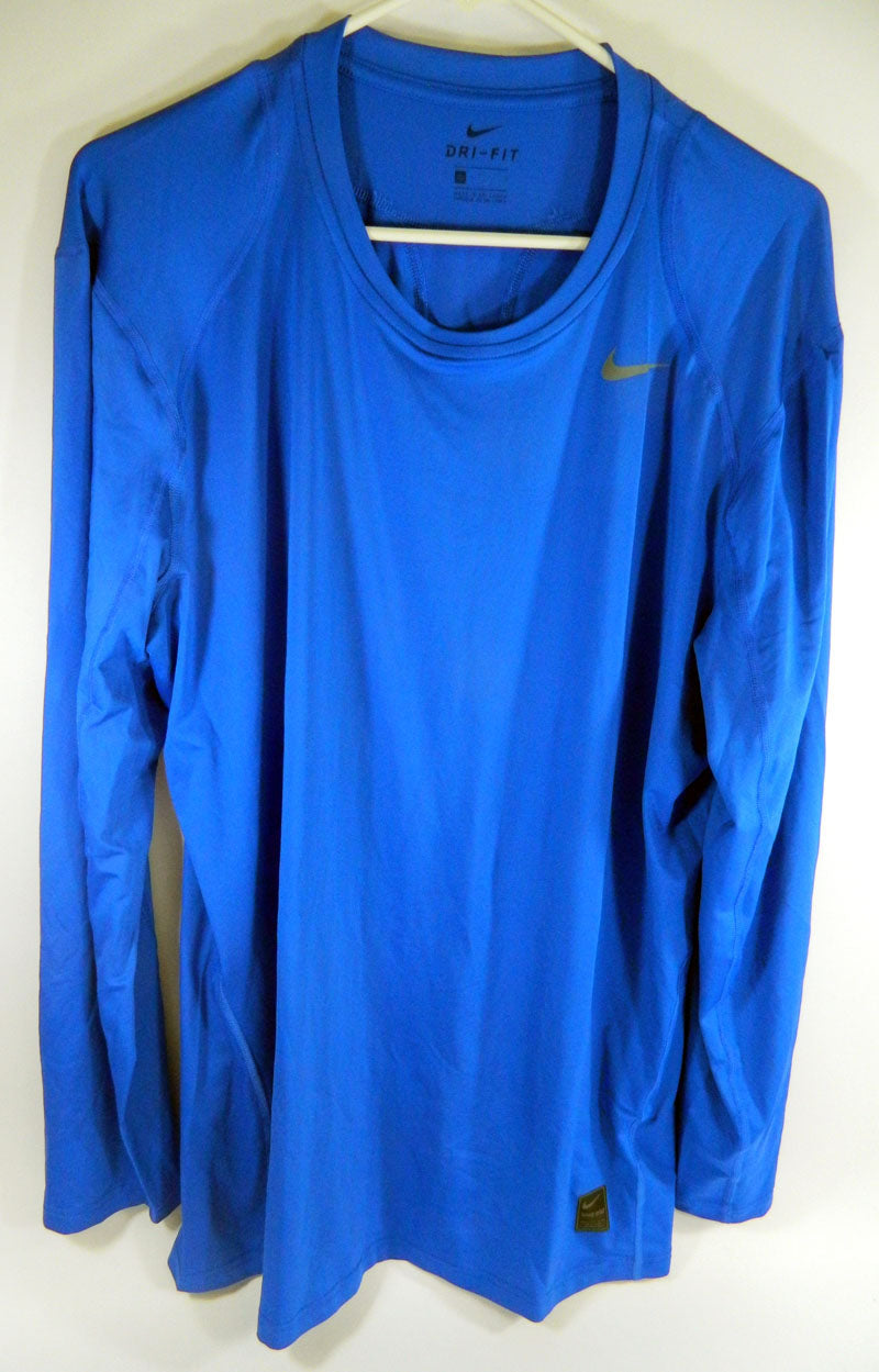 Boise State Broncos Team Issued Blue Long Sleeve Shirt Size S