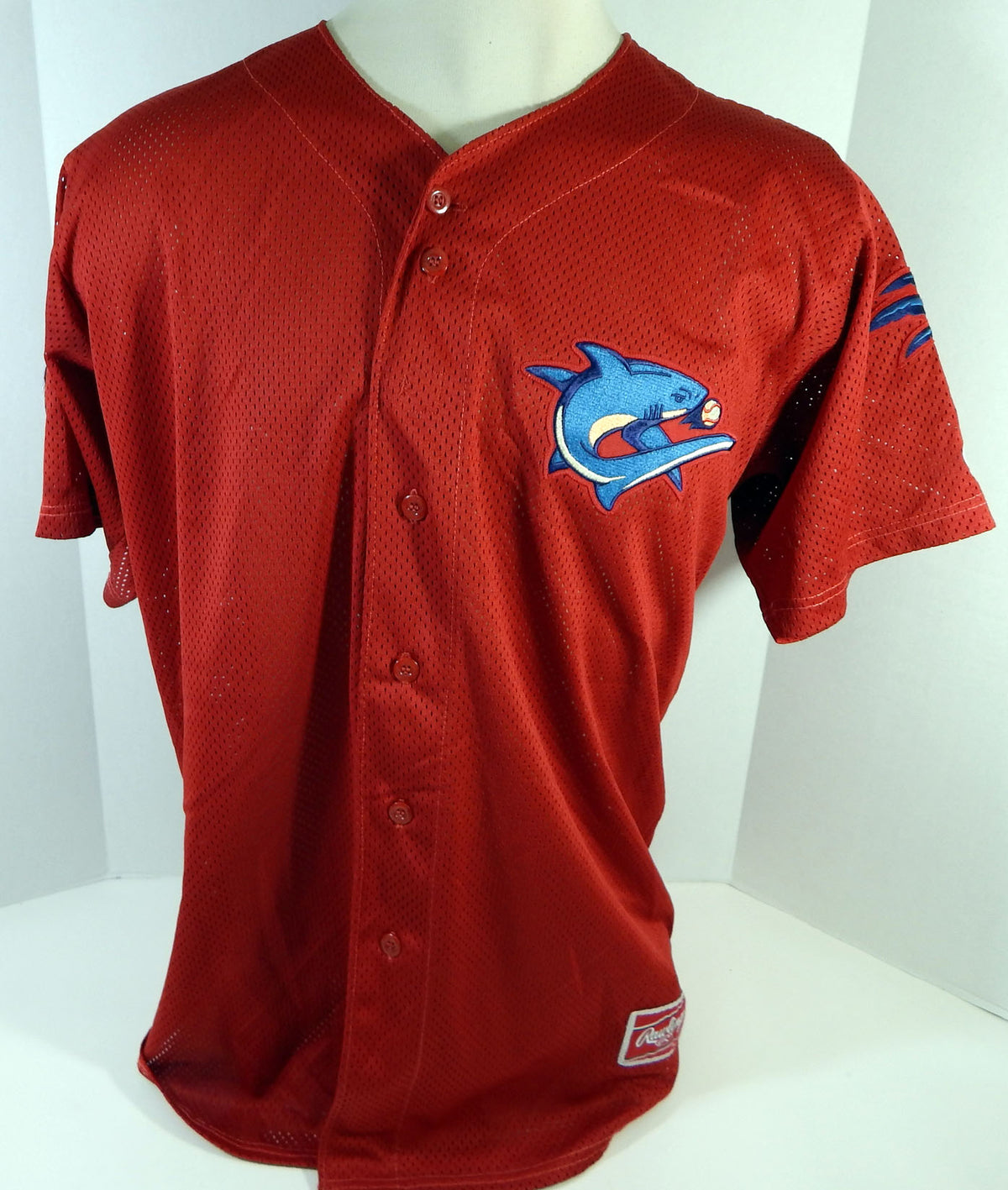2015 Clearwater Threshers Miguel Nunez #37 Game Used Red Jersey 100th Patch 5 Pic2