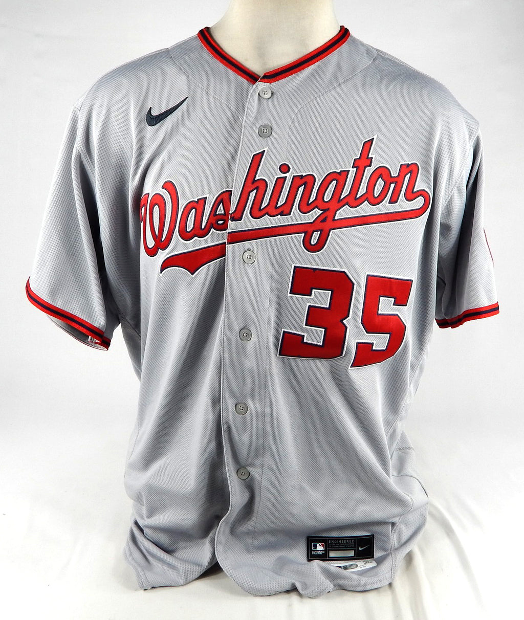 2022 Washington Nationals Henry Blanco #35 Game Issued Pos Used Grey Jersey 0 Pic2