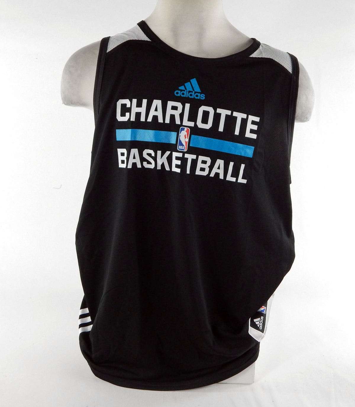 2015-16 Charlotte Hornets Game Issued Black Practice Jersey 2XL DP70308