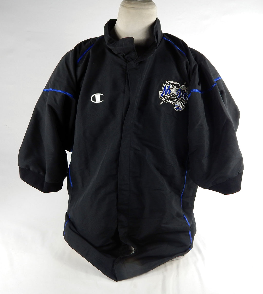 1998-99 Orlando Magic #7 Game Used Black Warm Up Jacket 50 DP75671