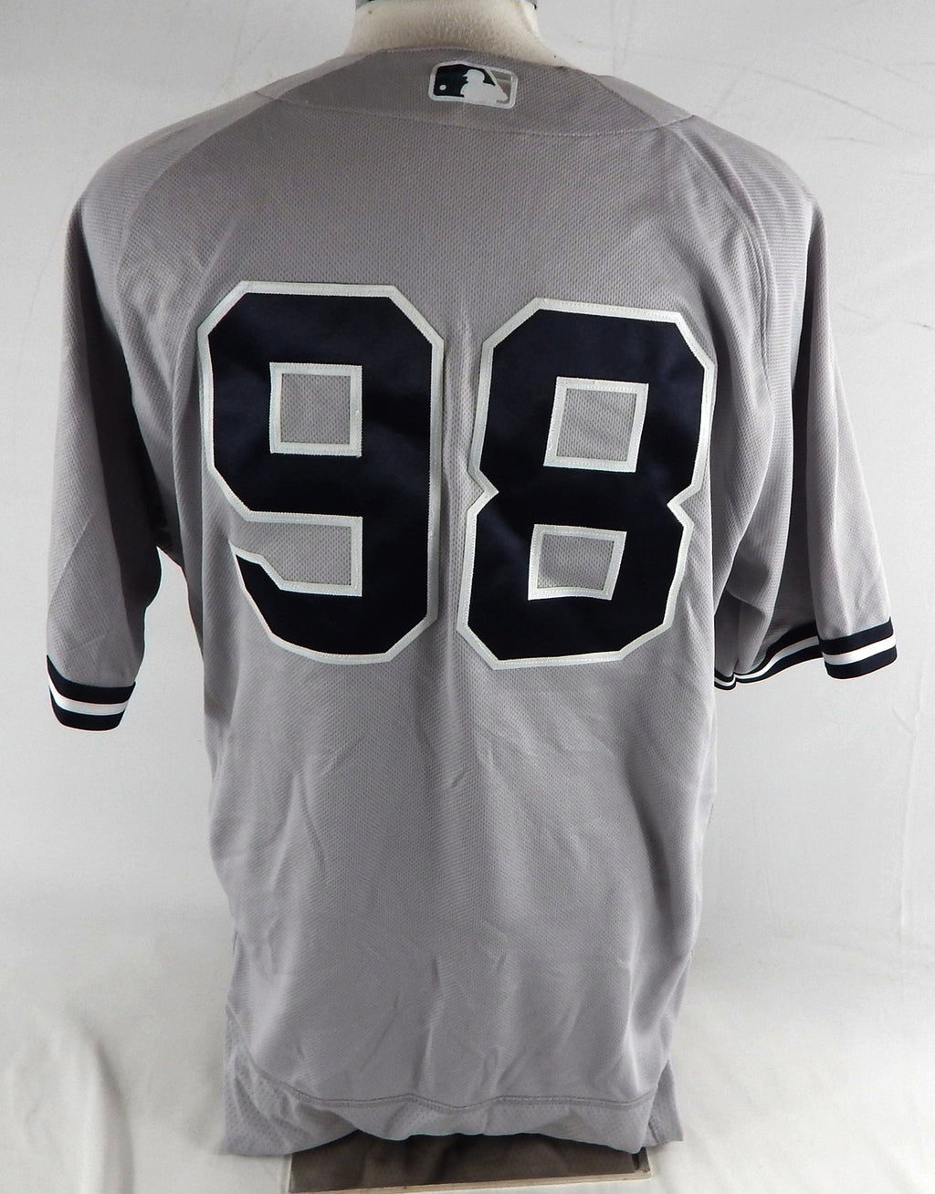 2023 New York Yankees Randy Vasquez #98 Game Issued Grey Jersey Starr P 46 446 Pic2