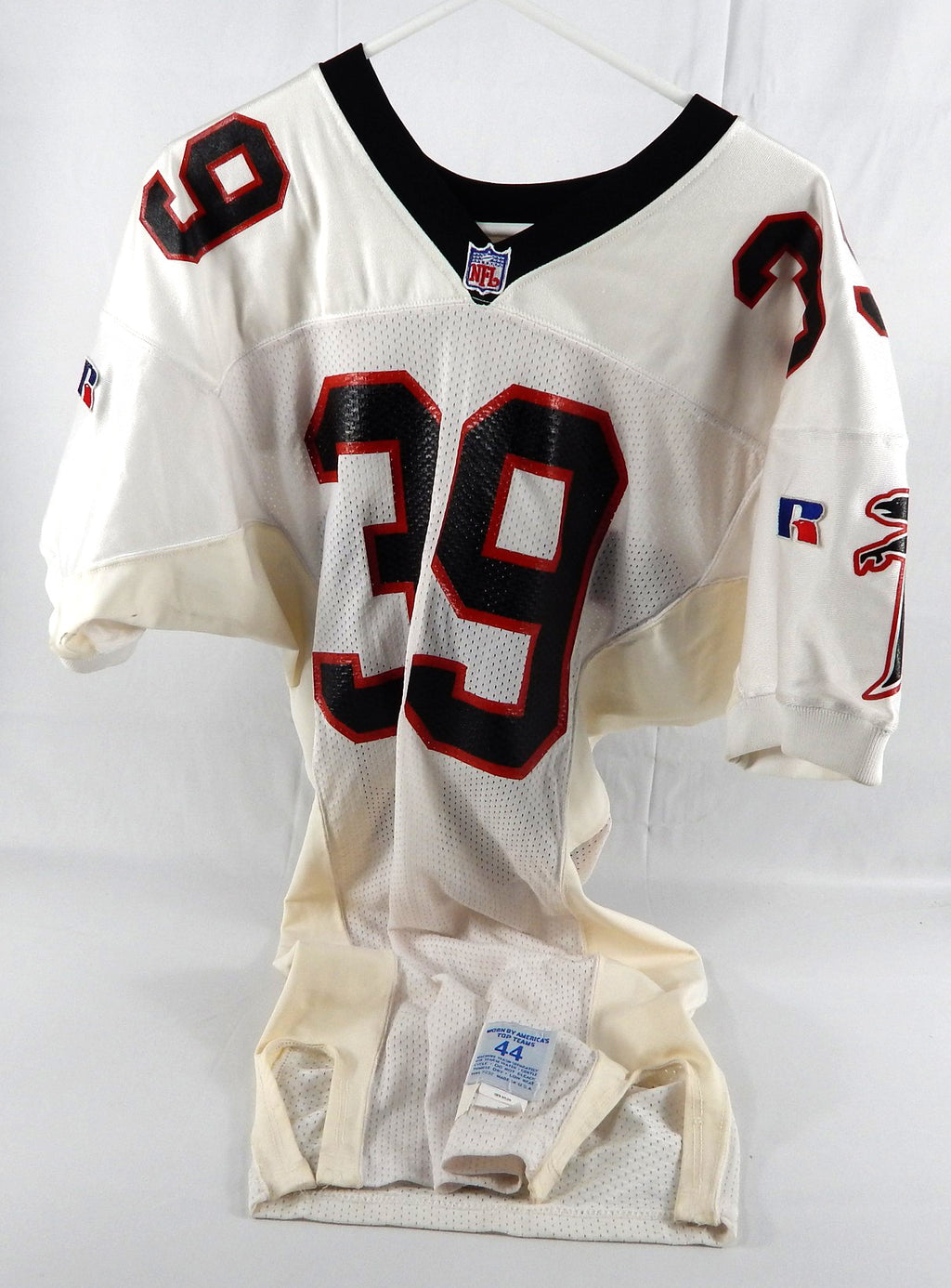 1995 Atlanta Falcons Eric Jack #39 Game Used White Jersey 44 228