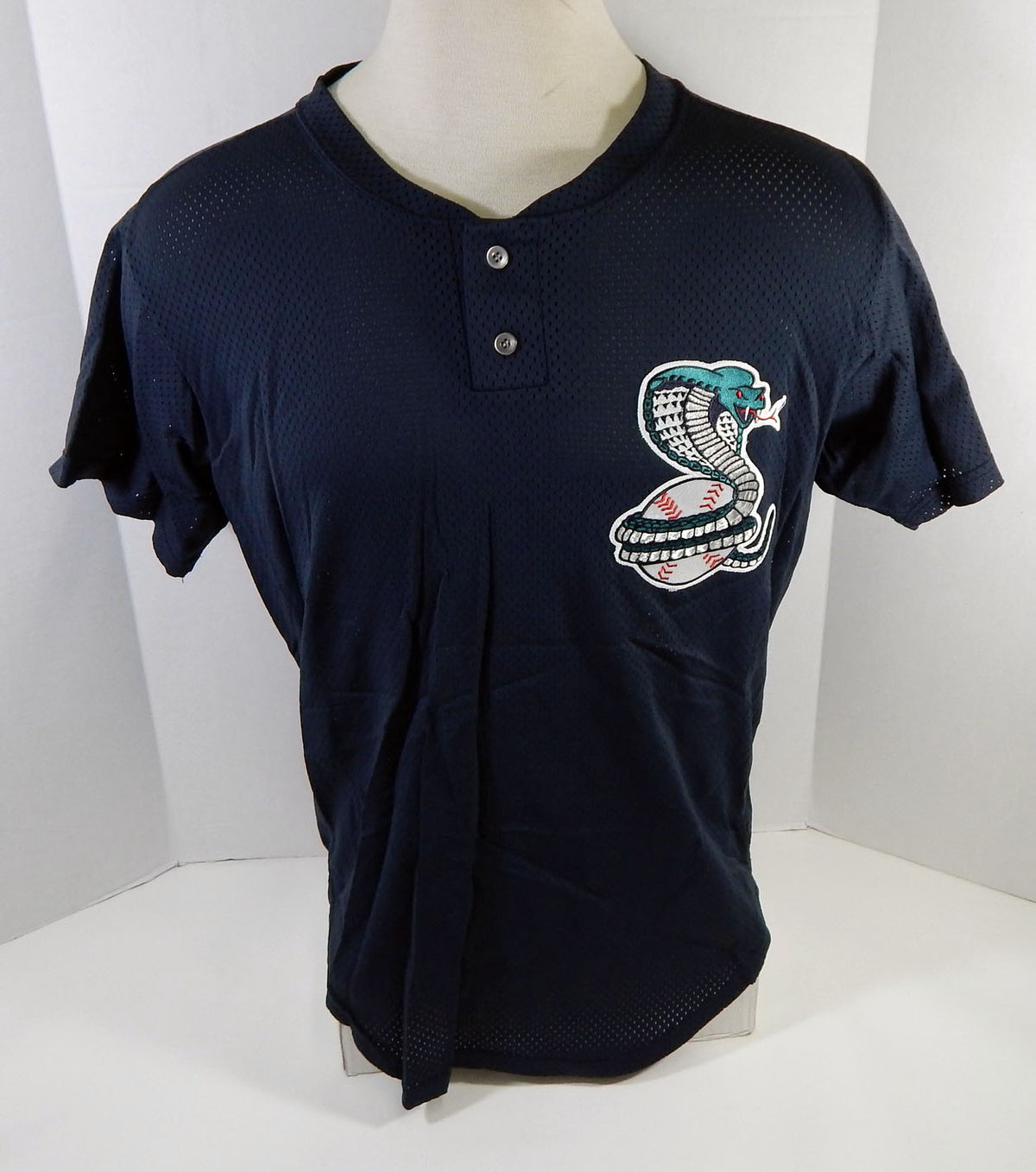 1995-2000 Kissimmee Cobras #8 Game Used Black Jersey 44 DP16534 Pic2