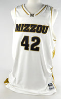2000s Missouri Tigers #42 Game Issued White Jersey Basketball 56 247