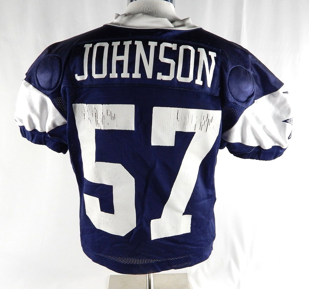 2024 Dallas Cowboys Buddy Johnson #57 Game Used Navy Practice Jersey 50 DP88742 Pic2