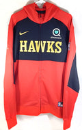 Atlanta Hawks Team Issued Nike Warm Up Hoodie Jacket Sharecare Red Black M Tall