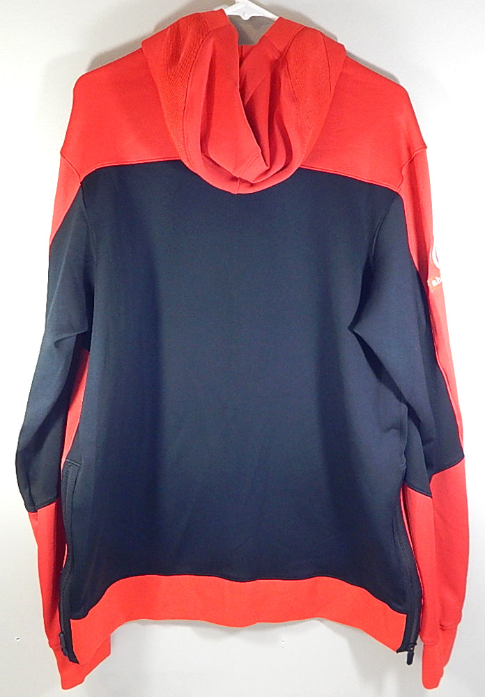 Atlanta Hawks Team Issued Nike Warm Up Hoodie Jacket Sharecare Red Black M Tall Pic2