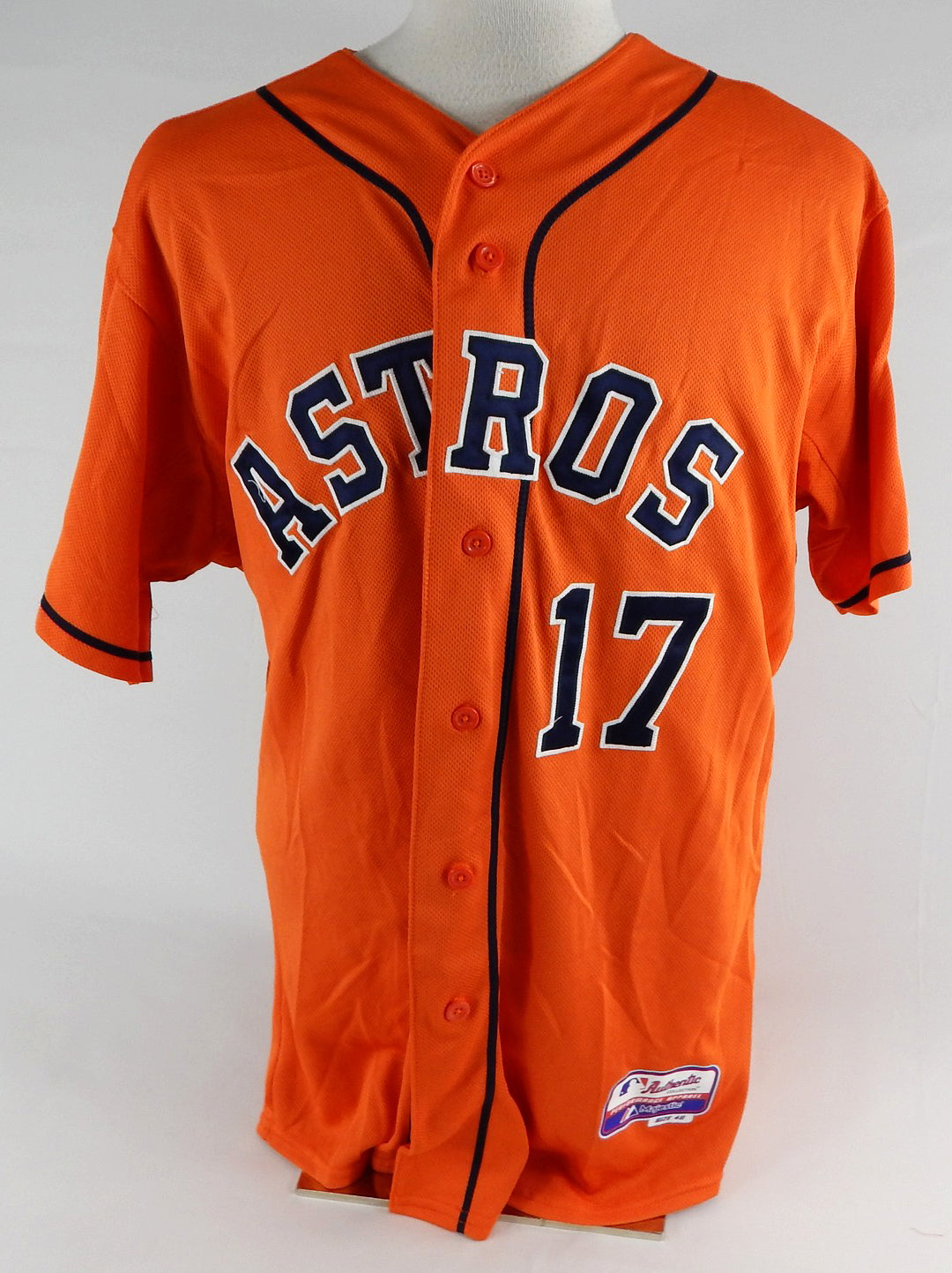 2013-17 Houston Astros #17 Game Used Orange Jersey NP Rem 48 046