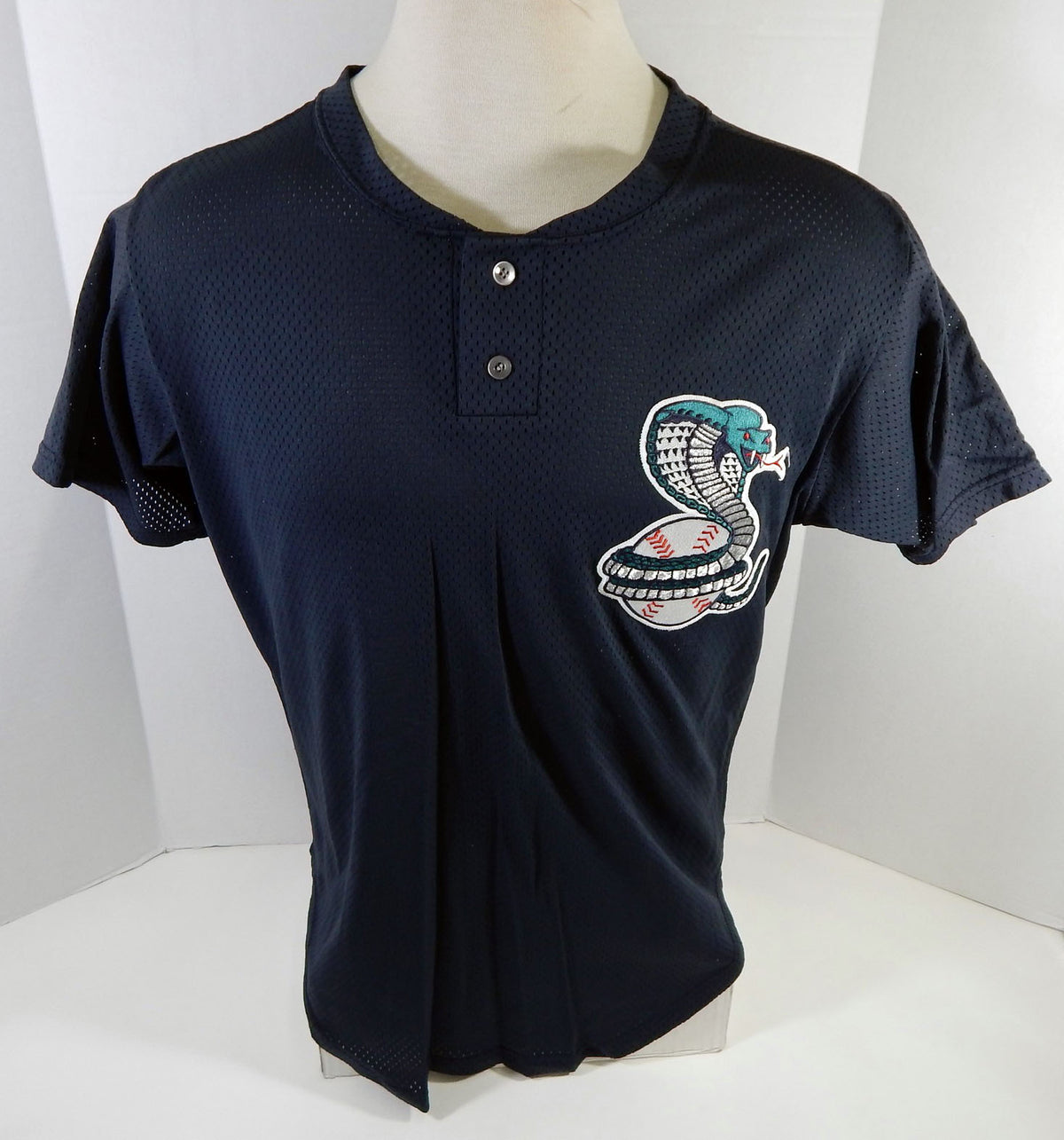 1995-2000 Kissimmee Cobras #15 Game Used Black Jersey 44 DP16538 Pic2