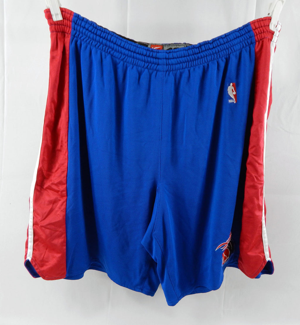 2002-03 Detroit Pistons Game Issued Blue Shorts 46 065