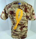 2011 Clearwater Threshers Blank Game Issued Brown Camo Jersey Miltary Night 44 5
