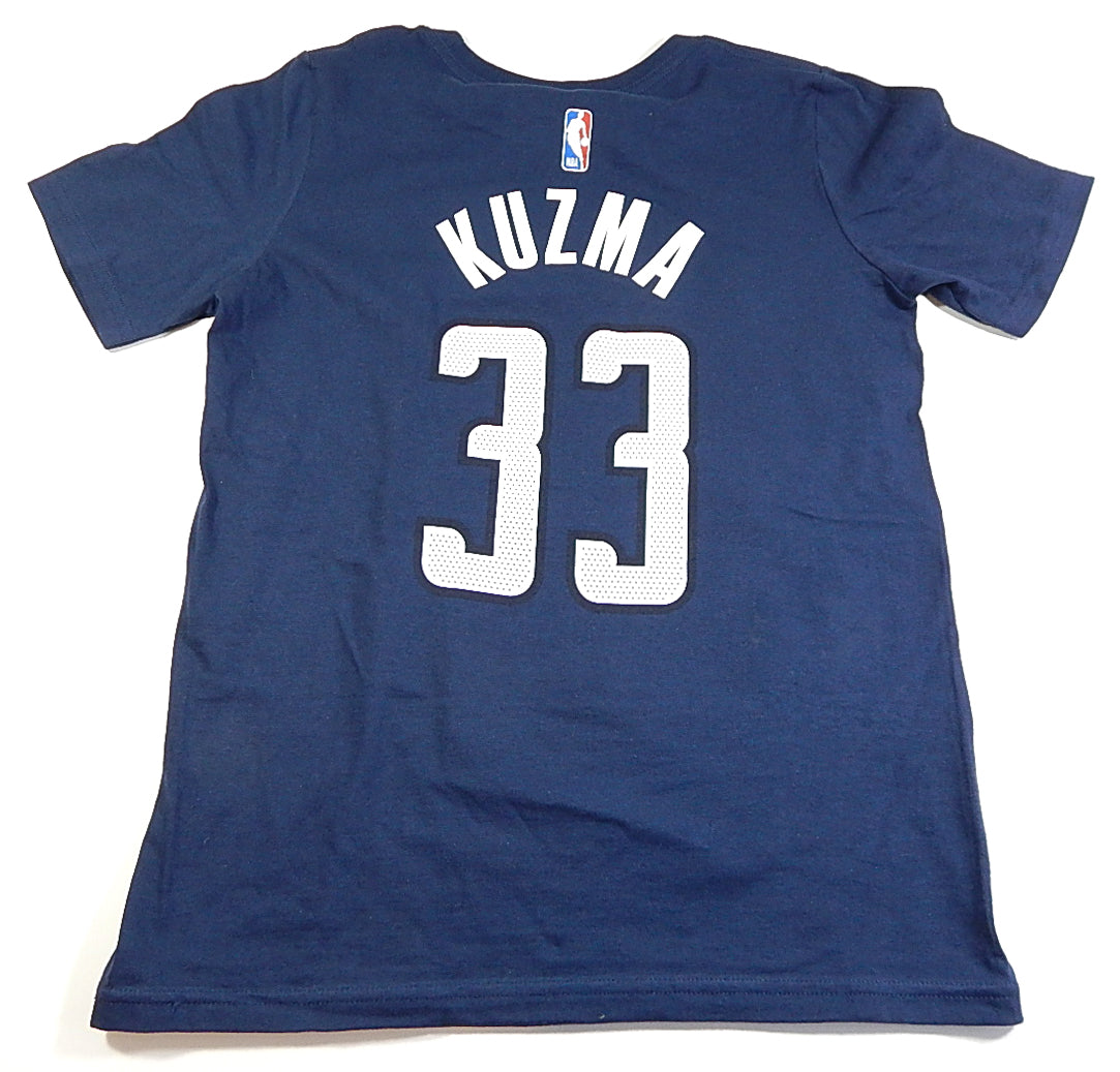Kyle Kuzma #33 Washington Wizards Jordan Nike Tee T-Shirt Shirt Navy Youth M Pic2