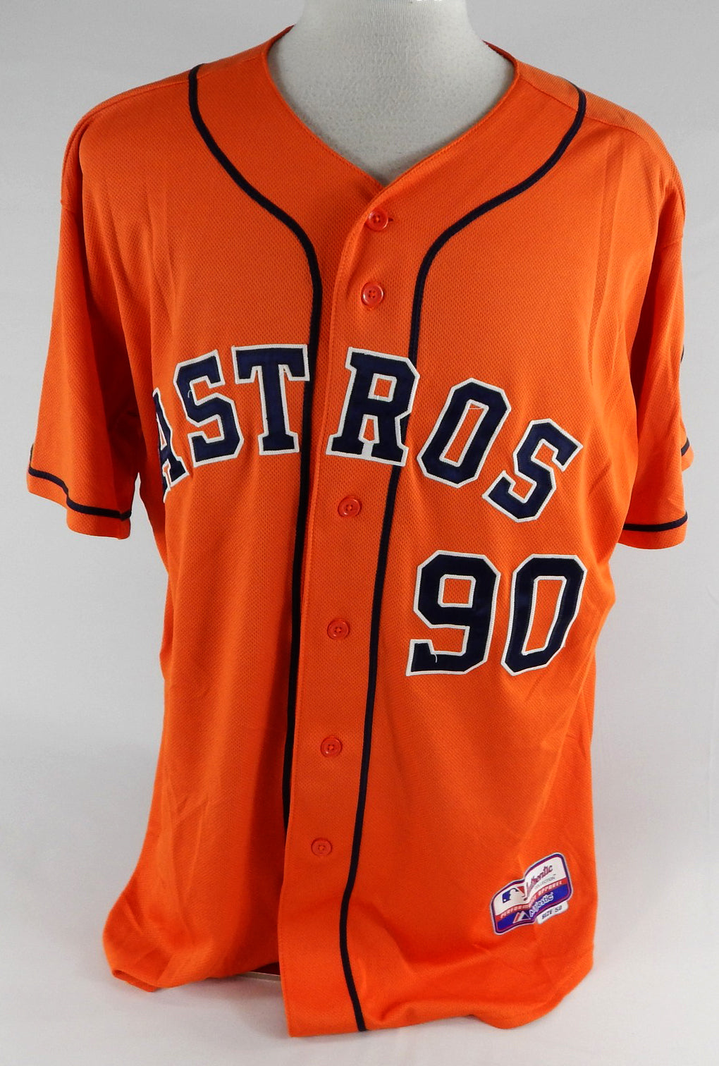 2013-17 Houston Astros #90 Game Used Orange Jersey NP Rem 50 048