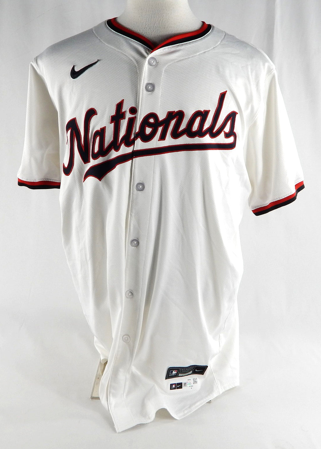 2024 Washington Nationals Jose A. Ferrer #47 Game Issued P Used White Jersey 2