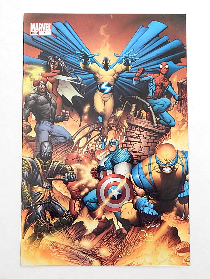 New Avengers #1 Comic Book (Marvel 2005) Joe Quesada Variant Cover Ronin Sentry