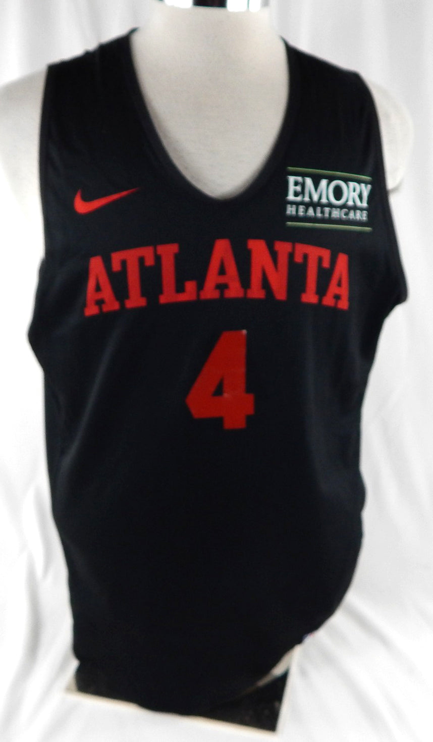 2025-26 Atlanta Hawks Gabe Vincent #4 Game Used Black Practice Jersey L 028