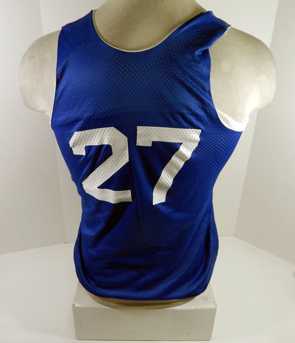 1990s Team USA Basketball #27 Game Issued Blue White Practice Jersey S DP66433 Pic2