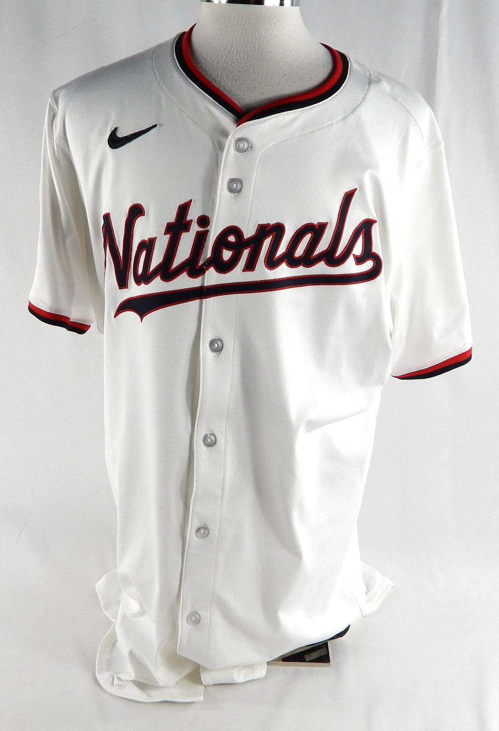 2024 Washington Nationals Richard Bleier #49 Game Issued White Jersey 48 063
