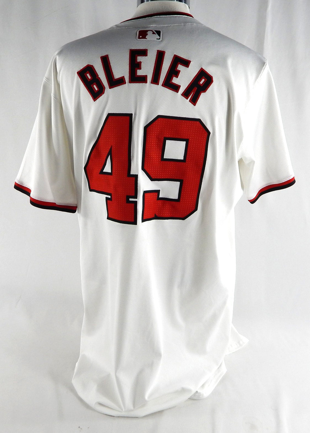 2024 Washington Nationals Richard Bleier #49 Game Issued White Jersey 48 063 Pic2