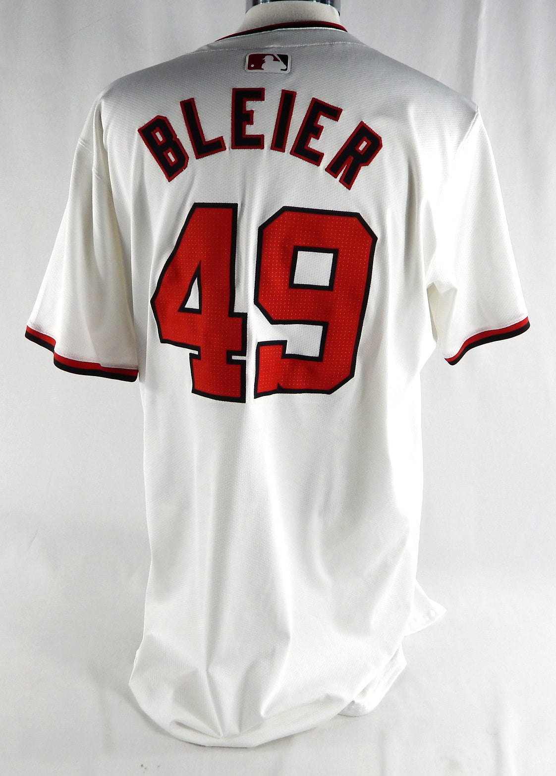 2024 Washington Nationals Richard Bleier #49 Game Issued White Jersey 48 063 Pic2
