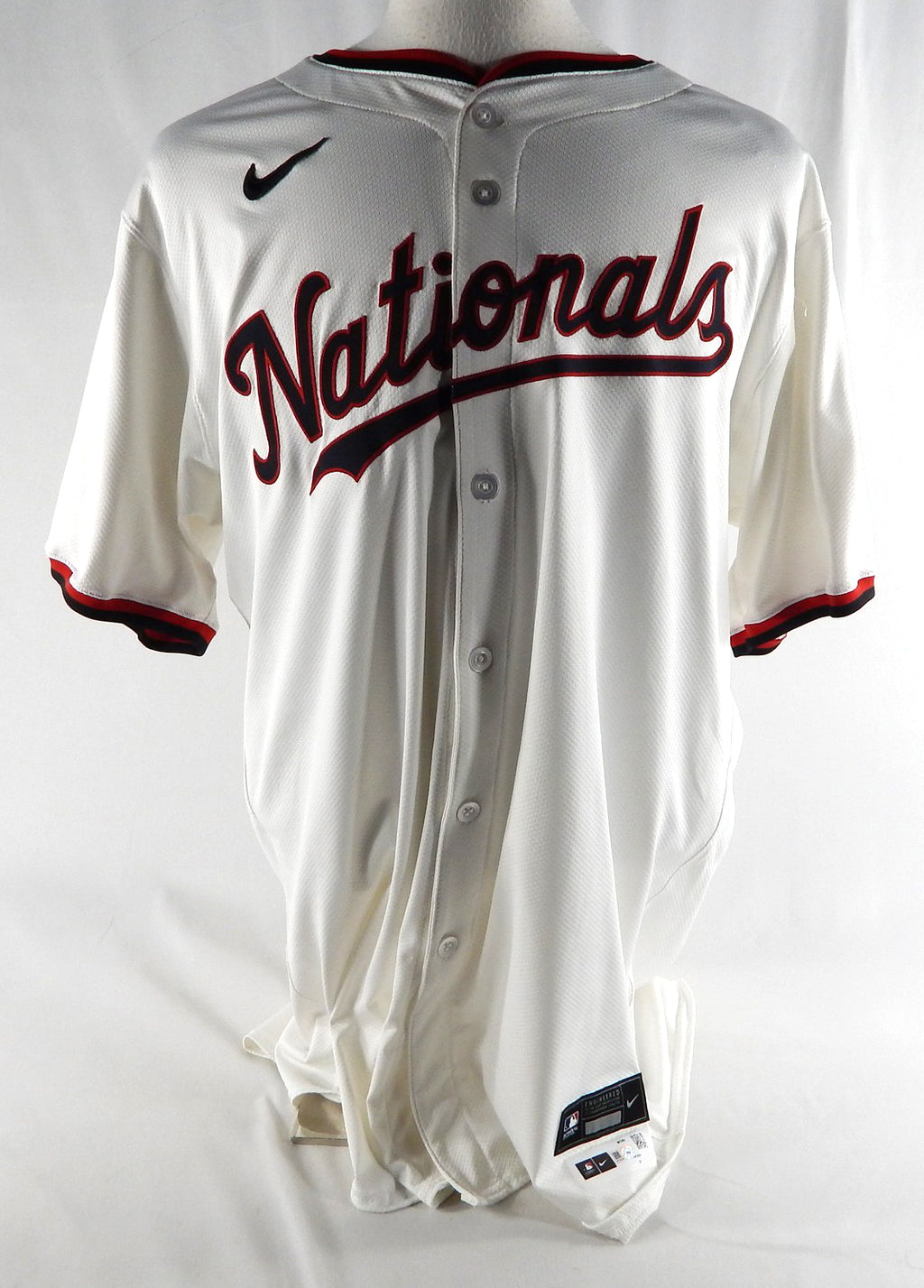 2024 Washington Nationals Jim Hickey #48 Game Issued White Jersey 52 64