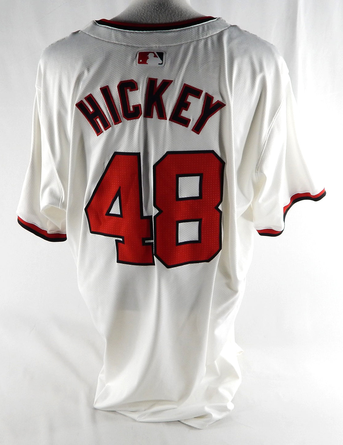 2024 Washington Nationals Jim Hickey #48 Game Issued White Jersey 52 64 Pic2