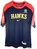 Atlanta Hawks Team Issued Nike Warm Up Shirt Sharecare Red Black New L Tall