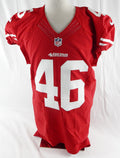 2016 San Francisco 49ers Jones #46 Game Issued Red Jersey 44 854
