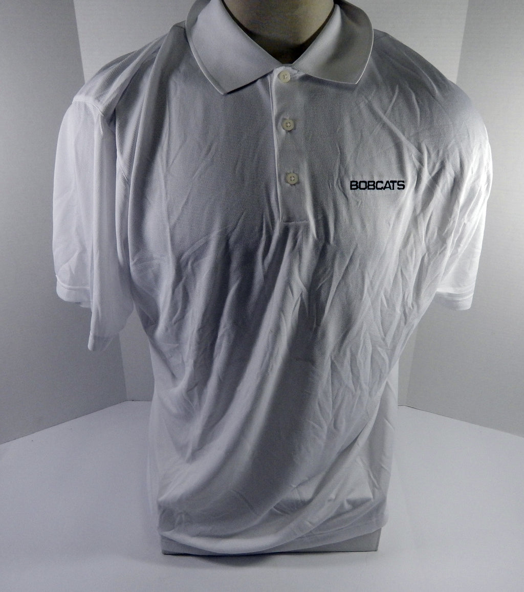 2012-13 Charlotte Bobcats Team Issued White Polo Shirt 2XL 195