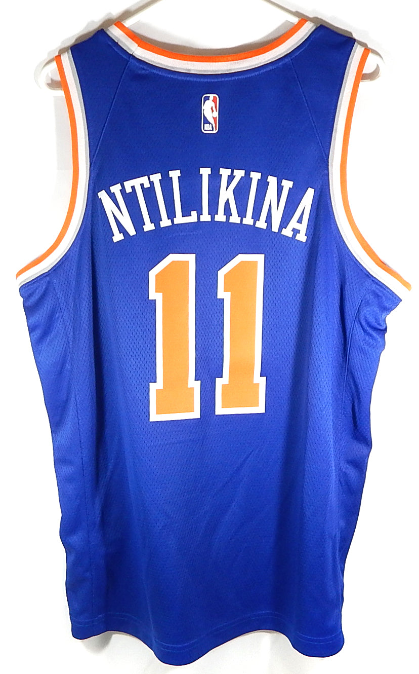 Frank Ntilikina NY Knicks Nike Connect Swingman Squarespace Jersey Blue 56 2XL Pic2